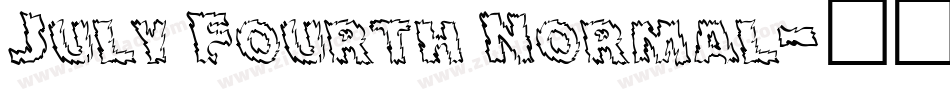 July Fourth Normal字体转换